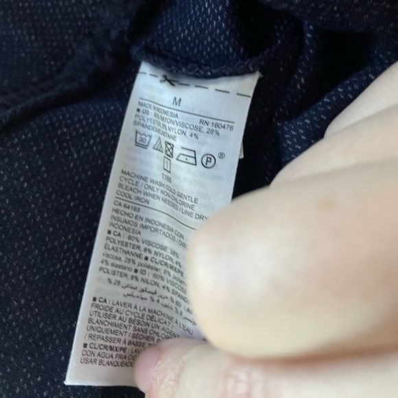 High-Rise Ponte-Knit Stevie Pants In The Navy Size Medium - Picture 5 of 8